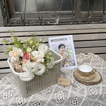 GINII 基尼家居 | 多功能野餐方形提籃 L/奶茶色/21L/L39.7xW29.3xH23.5cm, 奶茶色, large