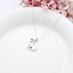 【Angel & Me】傑克羅素梗犬 狗 s925 純銀項鍊 寵物 紀念禮物, , large
