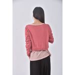 (S) knuth marf假兩件粉色長袖上衣二手衣, , large
