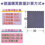 PMU PE PLASTIC MAT, 藍色, large
