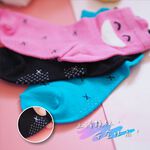 [Kaimei Cotton Industry] 12 pairs set, random and excellent, MIT made in Taiwan, pure cotton anti-slip children's socks - smiling style 13-16cm Kaimei Cotton Industry, , large