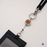 [LOGINHEART]素食皮革．雷雕伸縮扣LOGO 台灣製/雷射雕刻/證件伸縮/鑰匙圈 焦糖棕色 純素, , large