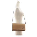 TORY BURCH McGRAW 鵝卵石皮革皮夾式斜背包/提拉米蘇, , large
