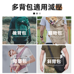 【上手家居】加厚書包減壓背帶 黑色(減壓肩墊/背包背帶/肩背帶/肩墊/護肩墊/氣墊肩帶/減壓後背包), , large