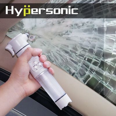 Hypersonic 五合一車窗擊破器 安全帶切割器 LED警示燈 手電筒 防水