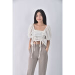 (S) miffy studio方領白色短袖上衣二手衣, , large