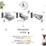 【Hampton 漢汀堡】莫里斯耐磨皮單人沙發床-摩卡棕, , large