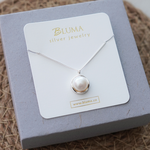 【BLUMA銀飾】純真淡水珍珠純銀項鍊 情人節禮物 簡約 優雅 氣質 女生禮物, , large