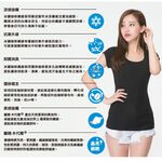 冰礦咖啡涼感輕著女上衣-L301 涼感接觸 抑菌消臭, , large