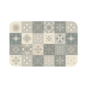 【Monster】 Soft Diatomaceous Earth Absorbent Mat – Floral Seal Series (60x40cm) –Soft Mist Glow