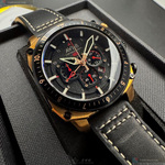 [星晴錶業]新品牌手錶,44mm,AV52662黑色錶面玫瑰金錶殼深黑色真皮皮革錶帶款, , large