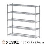 【Y HOUSE】150x45x150公分 荷重型五層鐵架 耐重層架 荷重型鐵力士架, , large