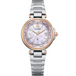 CITIZEN 星辰 XC 心蕊 光動能電波萬年曆女錶-29mm EC1011-62W, , large