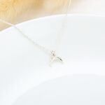 【Angel & Me】思念 月牙 (小) Crescent Moon s925 純銀 項鍊, , large