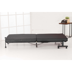 《Simple Life》High anti-slip support 14-stage storage folding bed (easy assembly) black KR, , large