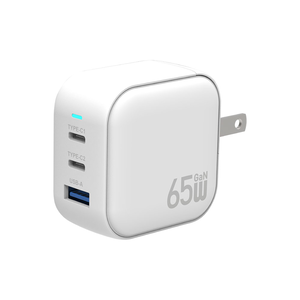 [亞瑟3C] solide 索力得 Block 65W GaN氮化鎵三孔快充頭-白