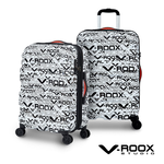 【PANTHEON PLAZA】展示品限量出清 V-ROOX EXPRESS 21 24 29吋 個性LOGO涂鴉行李箱 可擴充式硬殼拉鏈行李箱 四色可選, , large