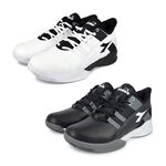 DIADORA迪亞多那 寬楦籃球男鞋 男運動鞋 寬腳板 耐用 保護後跟 輕量 彈力 吸震 減壓 緩震 耐磨 防滑 白 黑, , large