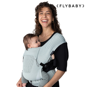Flybaby 輕便透氣嬰兒揹巾_輕霧綠