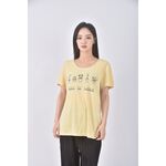 (S) orangebear棉質黃色短袖上衣二手衣, , large