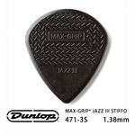 Jim Dunlop Jazz III  471-3S 1.38mm Pick (三片、十片組)【敦煌樂器】, , large