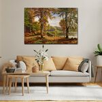 【御畫房】湖畔風景 國家一級畫師手繪油畫60×90cm(VF-194), , large