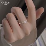 【Gulicc 】古莉可 戒指 韓版微鑲鍊條食指戒, , large
