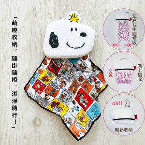 日本卡通可掛式多功能鏡面&螢幕擦拭布 (大臉滿格) (附可黏魔鬼氈掛勾)