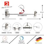 【德國MAWA】德國原裝進口 無痕止滑 時尚多功能裙褲夾30cm 30入/白, , large
