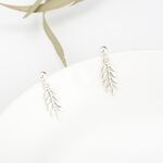 【Angel & Me】勝利 桂冠葉 枝葉 Laurel leaf s925 純銀 耳環 耳夾 情人節 禮物, , large