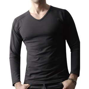 【PROMAN豪門】速熱暖絨V領長袖保暖男上衣M1860