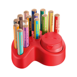 STABILO 德國 思筆樂 woody 3 in 1 duo 伍迪樂三合一可水洗雙色水彩粉蠟筆 附削筆器 15支/組 ST880/15-01, , large