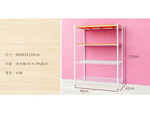 【Y HOUSE】90x45x120cm pine four-layer storage rack rack iron rack - painted white wood, , large