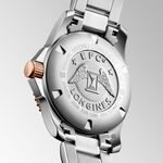 LONGINES 浪琴 深海征服者浪鬼陶瓷潛水機械錶-灰x玫瑰金/41mm L37813787, , large
