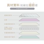 台灣製【藤原傢俬】日式風格三件式床組(床頭箱+低床底/床架+白色戀人床墊), , large