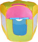 親親 CCTOY 拼貼色彩 六角帳篷球屋 CBH-30 (贈100顆6cm球) CBH-30 黃色, , large