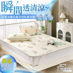 【FOCA】Moxia | Graphene antibacterial breathable natural latex cooling pad/cooling mat/multi-function pad (gift: same style pillowcase) - single, , large