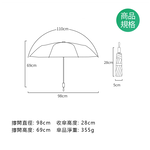 [凱得國際]KISSDIAMOND絕美花漾黑膠防曬手動晴雨傘KDU-H001 花海, , large