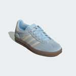 Kixpress-Adidas Gazelle Indoor W 女 運動休閒鞋 德訓鞋 復古 麂皮 舒適 水藍 [JI2717], , large