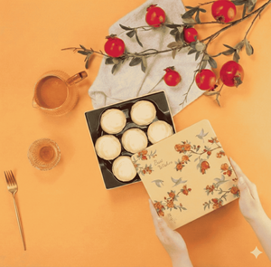 【冊子過年禮盒】彩鳥飛悅單層禮盒(白玉明月酥x7)