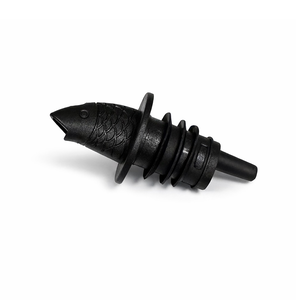 [巴果果]魚造型防漏倒酒器 酒瓶倒酒嘴 質感黑(10入一包) SP-01-F-BK