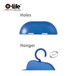 【O-Life】旋轉掛勾瀝水收納盒 3入組-灰色款, , large