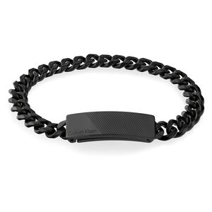 Calvin Klein CK Architectural Lines 簡約手鍊 母親節送禮推薦-黑 35000418