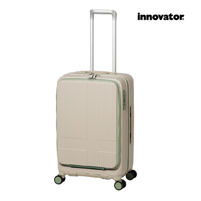 【INNOVATOR】前開式&對開式 24吋剎車行李箱-沙丘米