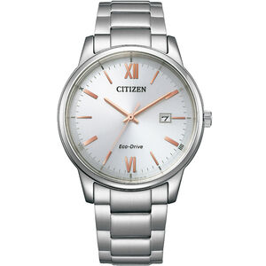 CITIZEN 星辰 光動能簡約手錶-銀/40mm BM6978-77A