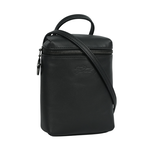 LONGCHAMP Le Pliage Xtra XS 小牛皮拉鍊迷你手提/斜背二用包/黑色, , large
