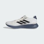 Adidas Runfalcon 5 男 慢跑鞋 運動 休閒 透氣 緩衝 彈力 愛迪達 米白 黑藍 [IE8815], , large