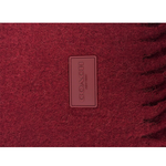 COACH 橡膠Logo 素面羊駝毛圍巾/酒紅色, , large