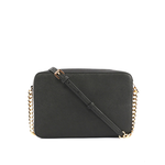 Michael Kors 金字logo方形鏈帶斜背包/黑色, , large