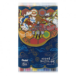 【 Pentel 飛龍 】柔繪筆6色套裝 /套 SES15C-6T, , large